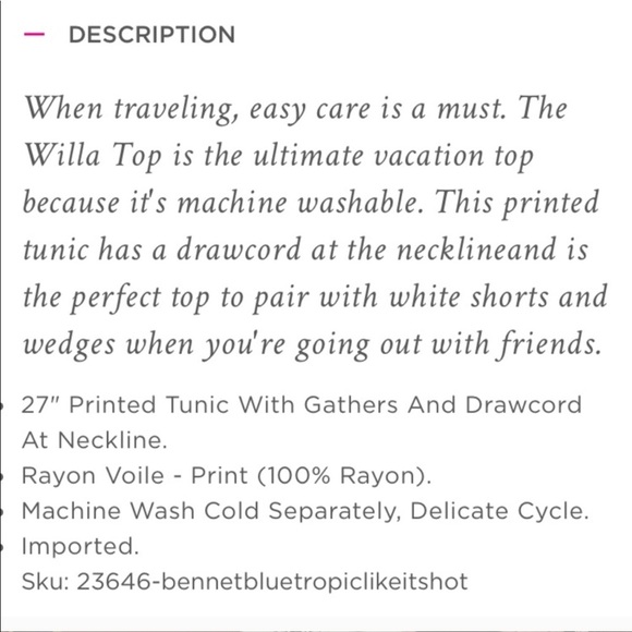 Lilly Pulitzer Willa Top - Picture 5 of 6